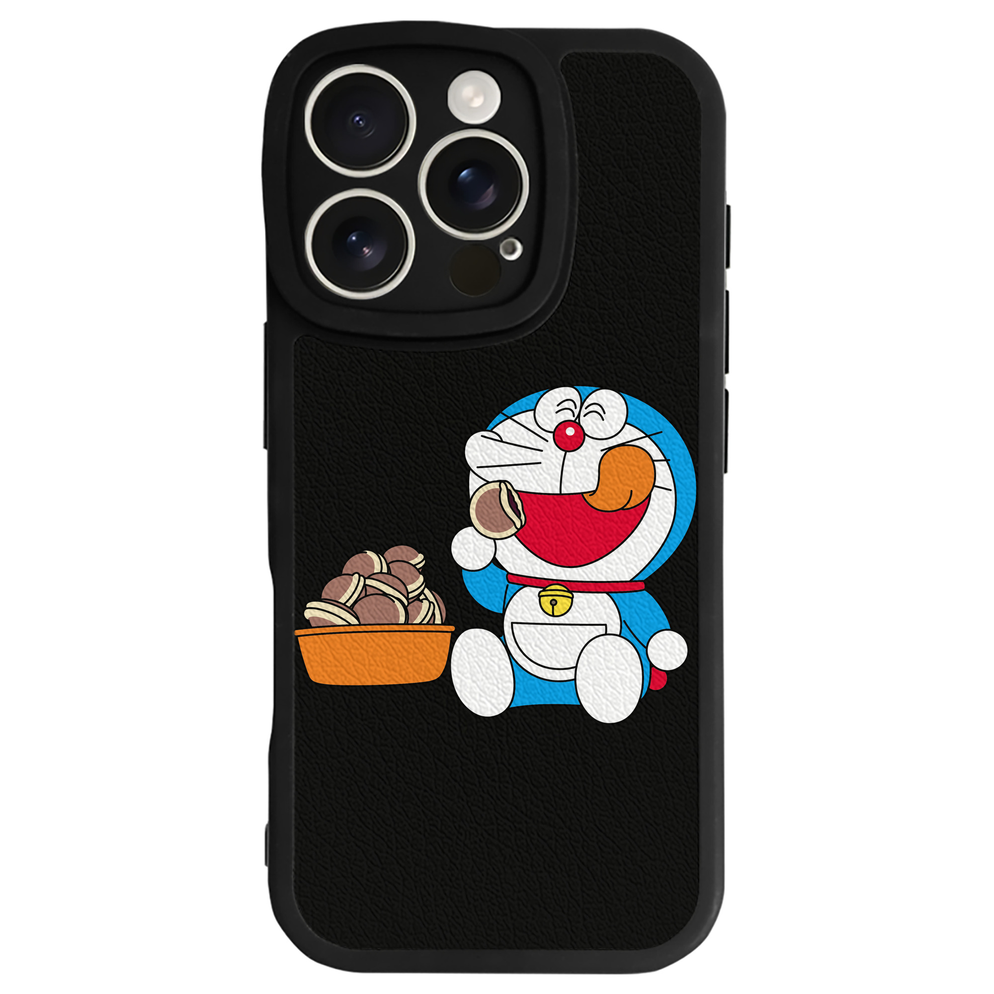 （画像用） ドラえもん Doraemon 【iPhone 16シリーズ対応】シリコンスマホケース（レザー調） 材質：シリコン